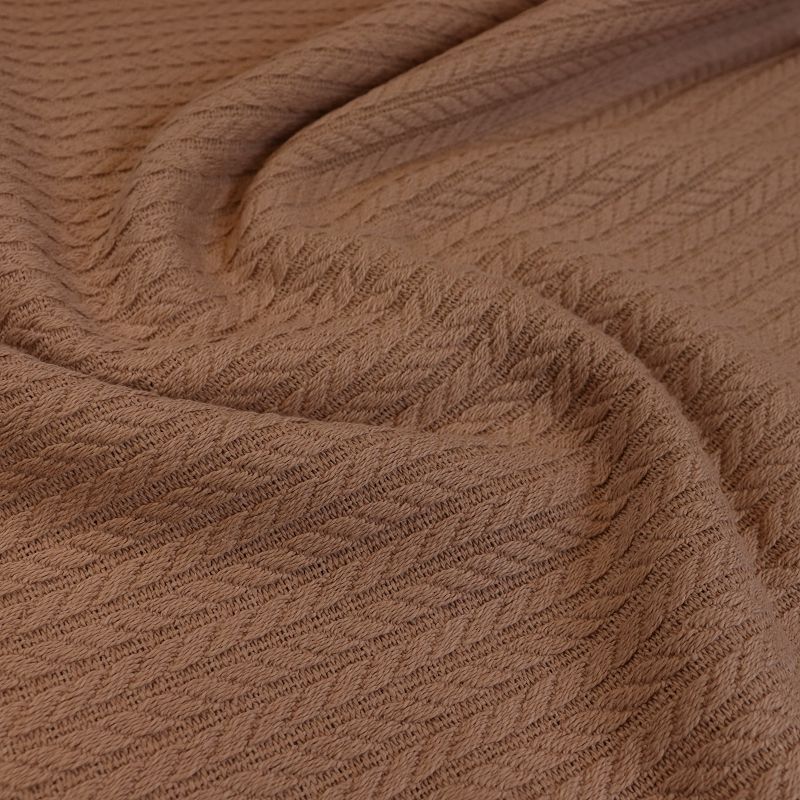 Вязаное полотно шир.240см, бежево-коричневый