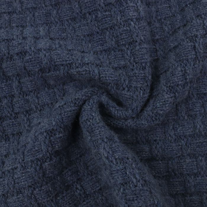 Трикотажное полотно MISSONI шир.125см, серо-синяя плетенка