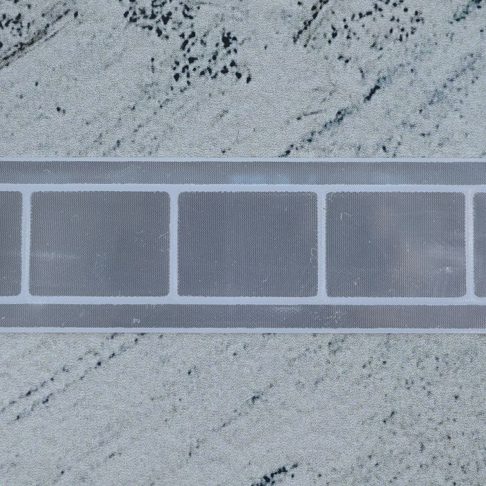 Лента светоотражающая пластиковая ширина 2,5см, цв.серый