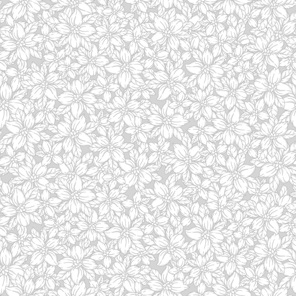 Тик наволочный шир.150см, белые цветы