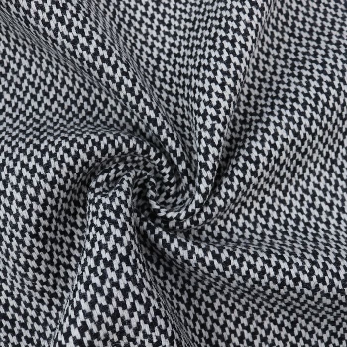 Ткань пальтовая шир.145см, цв.черно-белый