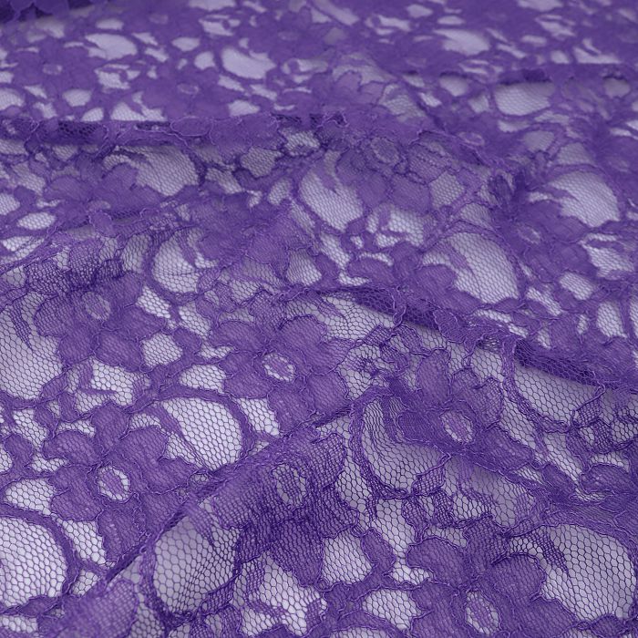 Кружевное полотно UNGARO шир.140см, цв.фиолетовый