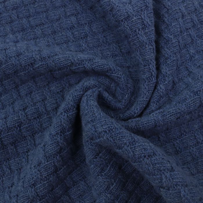 Трикотажное полотно MISSONI шир.125см, синяя плетенка