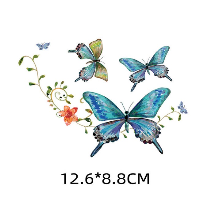Термотрансфер "3 бабочки" р-р 12,6*8,8см
