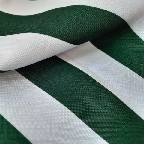 Ткань тентовая ОКСФОРД 300D шир.150см зелено-белая полоса